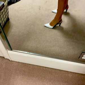 Franco Sarto black and white pumps! Elegant!